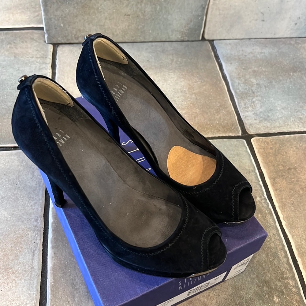 Stuart Wietzman Open Toe Heels Size 8 With The Box - image 1